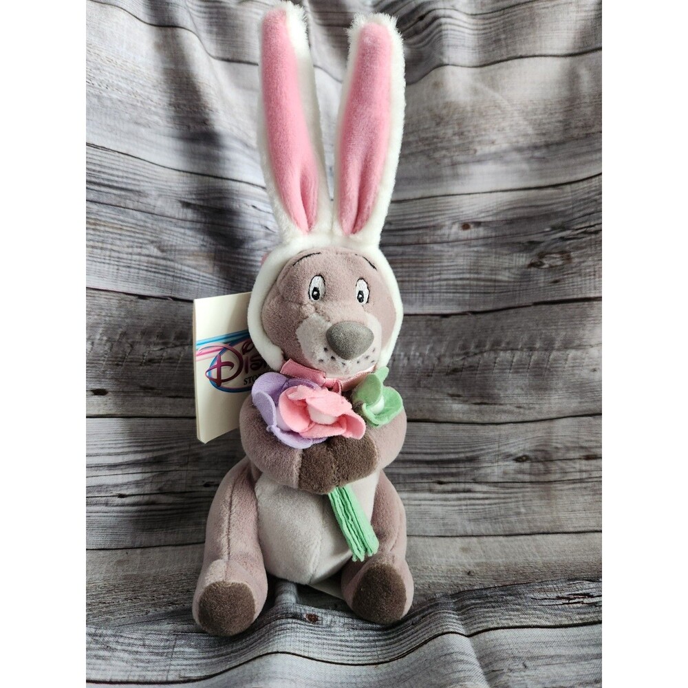 Disney Store Winnie the Pooh GOPHER Easter Bunny Plush Bean Bag NWT 1999 Vintage